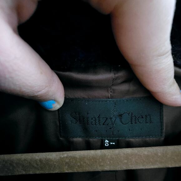 Shiatzy Chen Wool Blend Brown Jacket Size F 36 (US size 6)– Minimalist, Designer - Picture 12 of 14